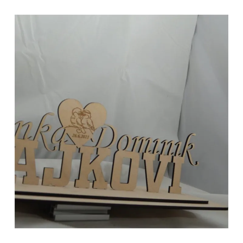 Svatební doplňky s gravírováním